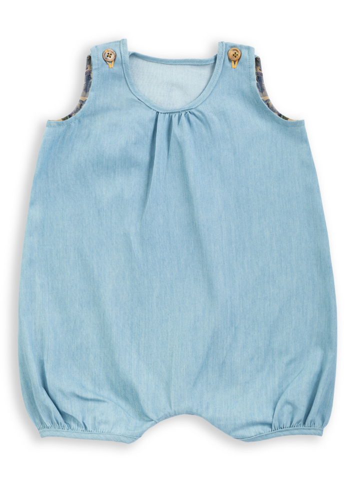 Denim Playsuit & Bonnet Set