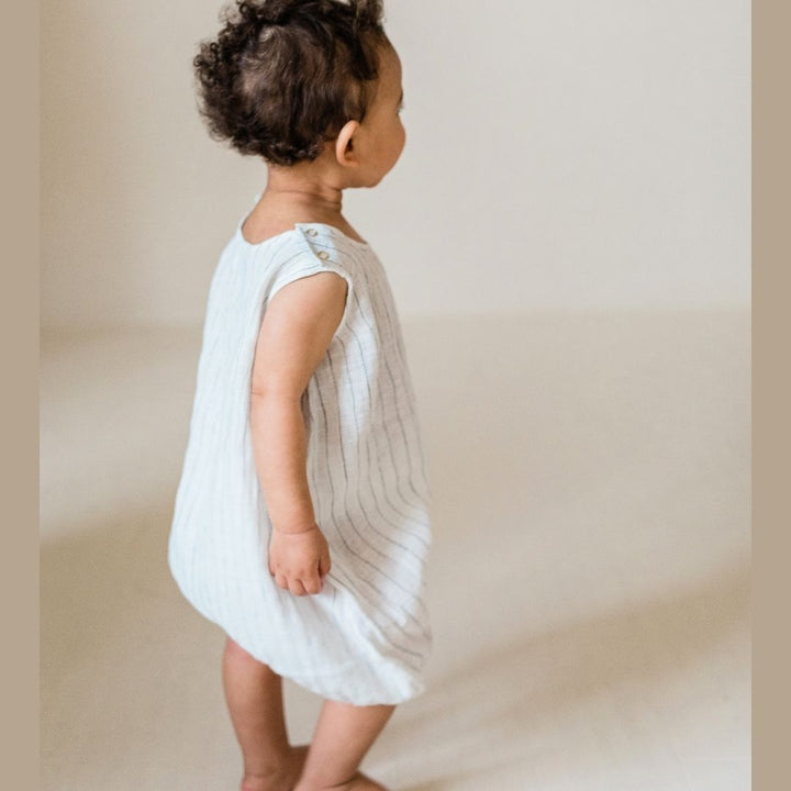 Cream Cotton Gauze Playsuit