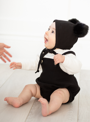 Open image in slideshow, Pom Pom Romper &amp; Knicker Set
