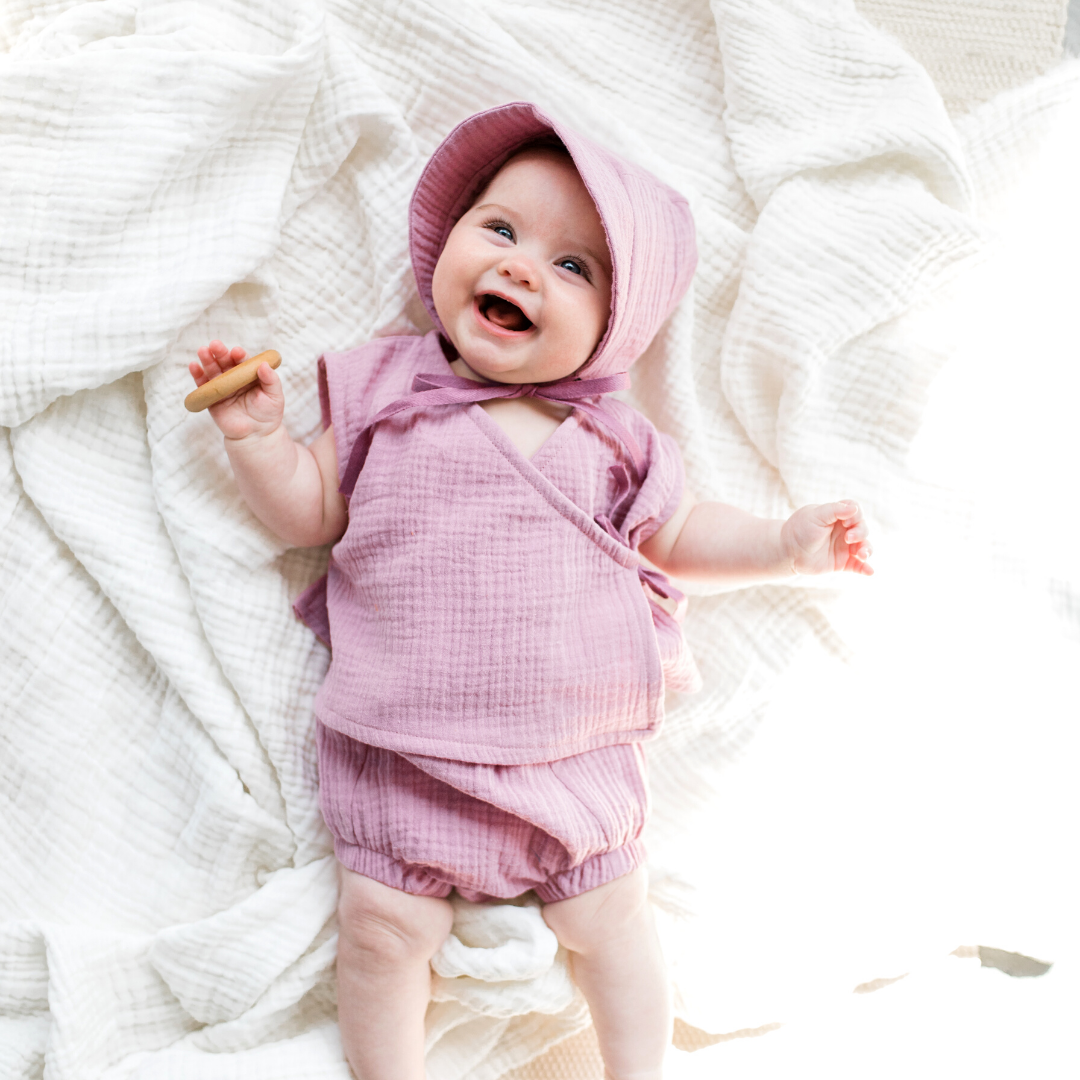 Dusty rose 2025 newborn outfit