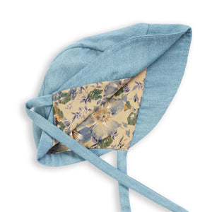 Tencel Washed Denim Baby Bonnet