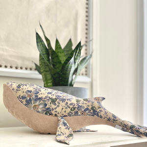 Open image in slideshow, Liberty Print Whale Lovey
