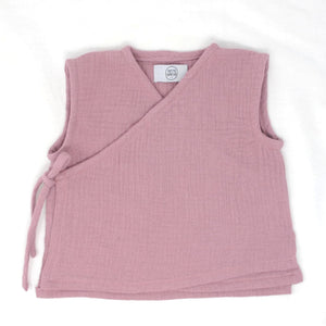 Ouvrir l&#39;image dans le diaporama, &lt;transcy&gt;Débardeur cache-cœur - Dusty Rose&lt;/transcy&gt;
