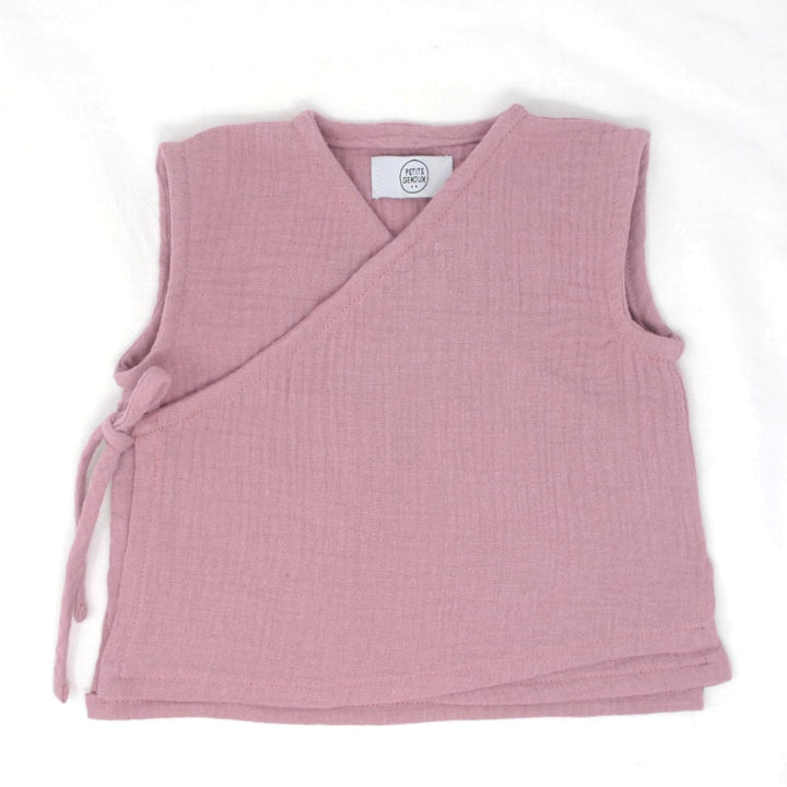<transcy>Débardeur cache-cœur - Dusty Rose</transcy>